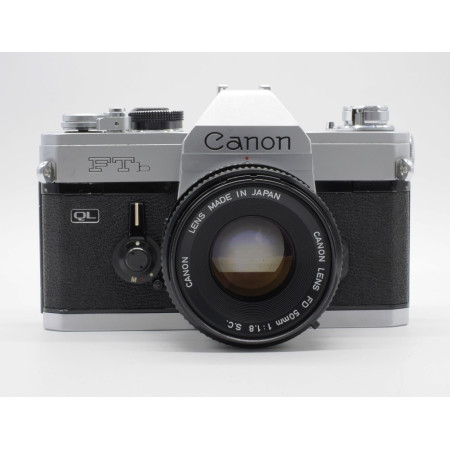 Canon FTb QL silver + Canon FD 50mm F1,8 S.C. - N/S 616504