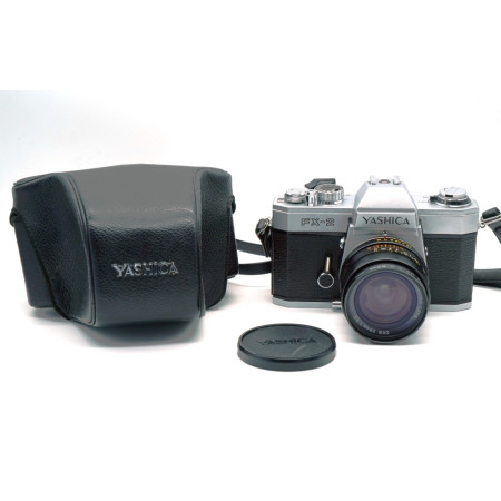 Yashica FX-2 Silver + Yashica Lens DBS 28mm F2,8 Montura C/Y