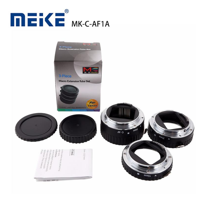 Meike Extensión Macro Canon AF Montura Metalica