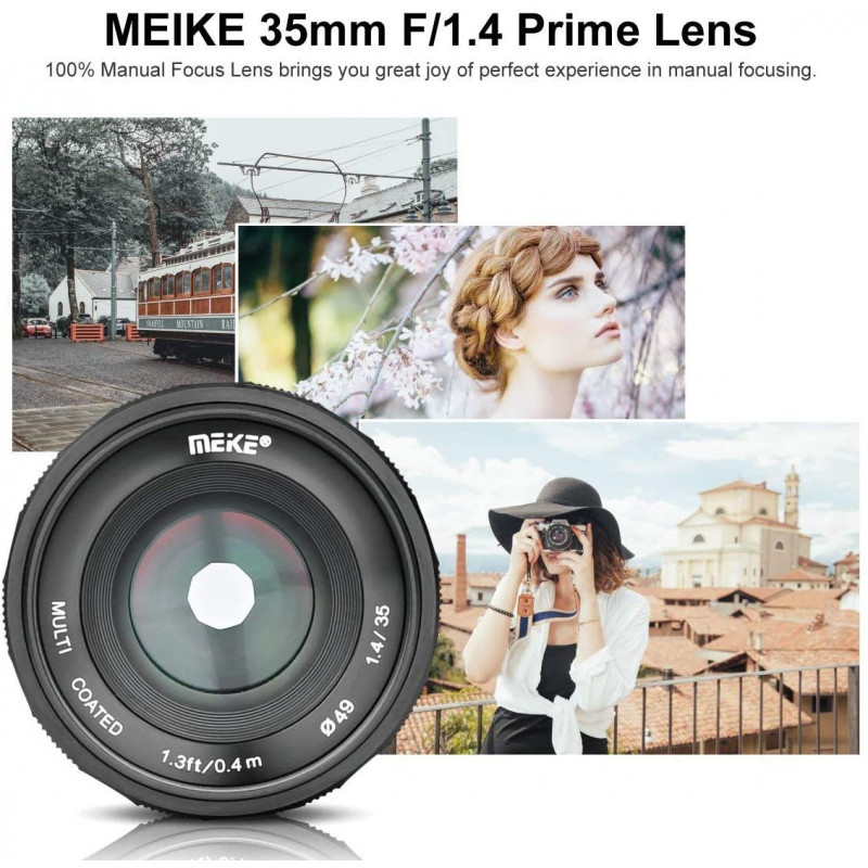 Meike MK-35mm F1.4 Groot diafragma groothoeklens Handmatige scherpstellens Werkt met Fuji X-Mount spiegelloze camera's X-T3 X-Pro2 X-E3 X-T1 X-T2 X-T10 X-T20 X-A2 X-E2 X-T100 X-E1 X30 X70 X-M1 X-A1 Meike MK-35mm F1.4 Groot diafragma groothoeklens Handmatige scherpstellens Werkt met Fuji X-Mount spiegelloze camera's X-T3 X-Pro2 X-E3 X-T1 X-T2 X-T10 X-T20 X-A2 X-E2 X-T100 X-E1 X30 X70 X-M1 X-A1